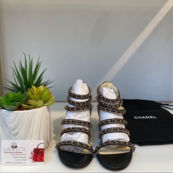 Authentic Chanel Sandals (New) - Picture 2 of 4